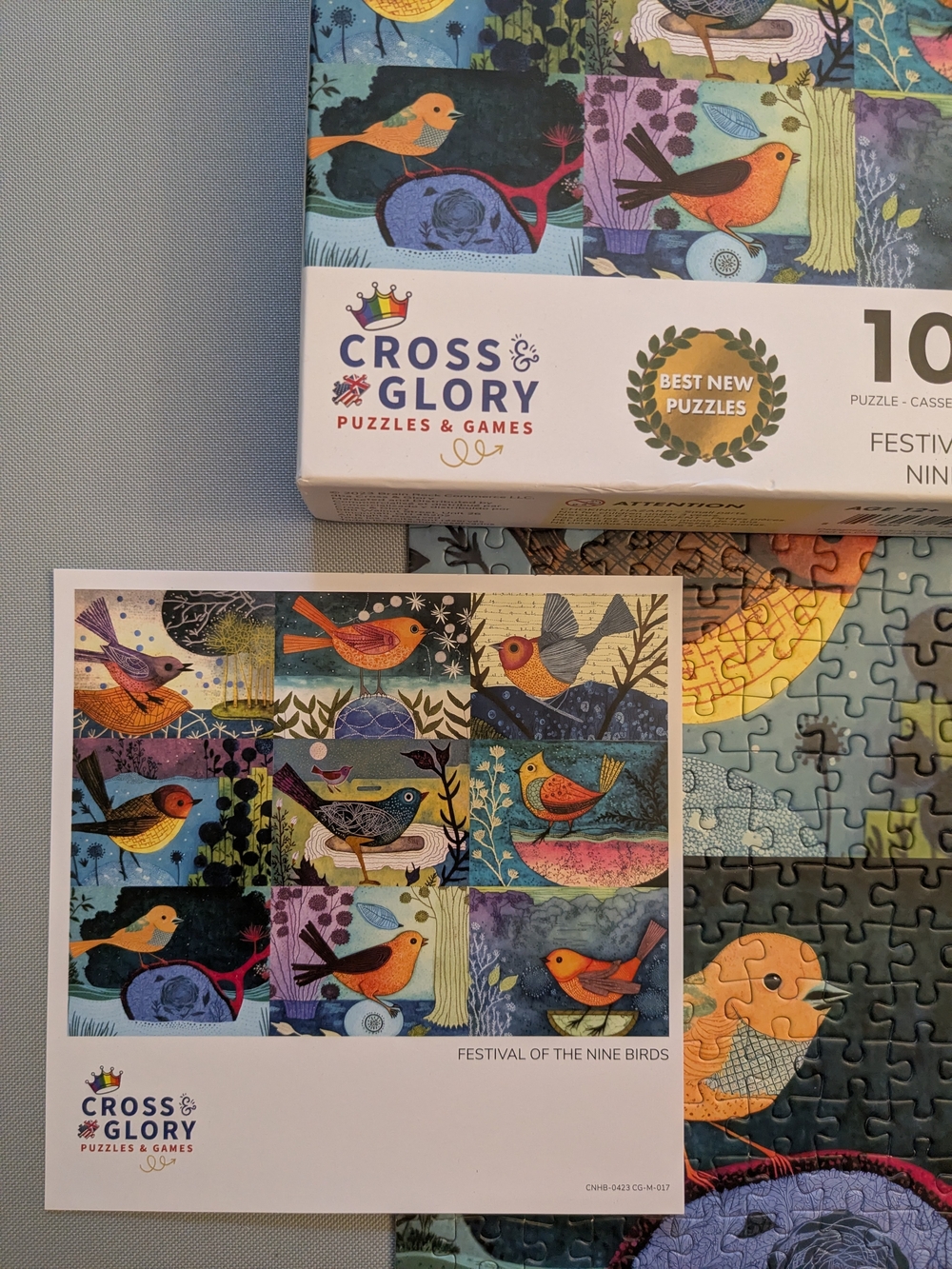 Cross And Glory 1000 Piece Puzzle - Festival Of The Nine Birds - Picture 9 of 10